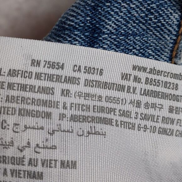 Abercrombie & Fitch Womens Size 29/8 The Ankle Straight Ultra High Rise Jeans - Picture 8 of 9